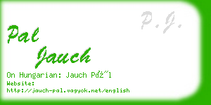 pal jauch business card